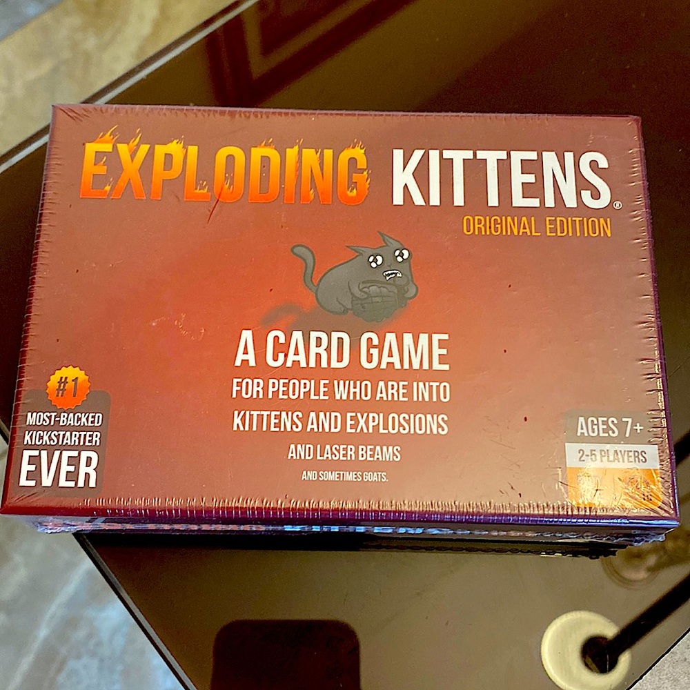 NWT EXPLODING KITTENS, a card game original edition, sealed